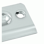 DELTANA 2 1/8 Inch Deltana Strike Plate (Polished Chrome Finish)