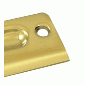 DELTANA 2 1/8 Inch Deltana Strike Plate (PVD Lifetime Polished Brass Finish)