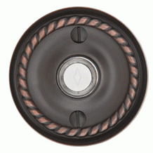 EMTEK Emtek 2401 Doorbell Button With Rope Rosette