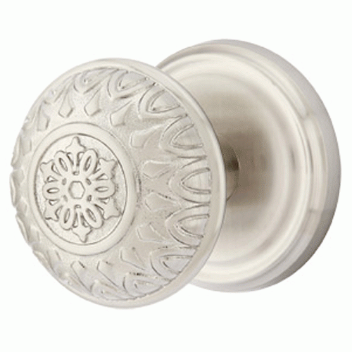 EMTEK Solid Brass Lancaster Door Knob Set With Regular Rosette