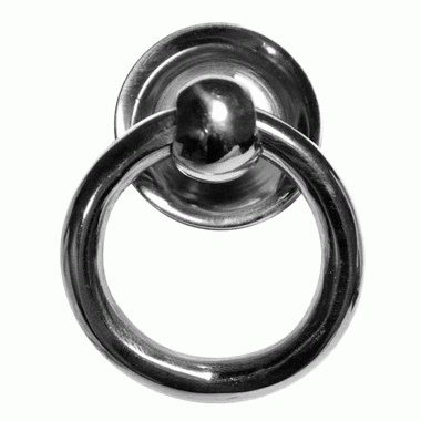 COPPER MOUNTAIN HARDWARE 2 Inch Modern Ring Pull (Polished Chrome Finish)