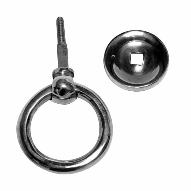 COPPER MOUNTAIN HARDWARE 2 Inch Modern Ring Pull (Polished Chrome Finish)