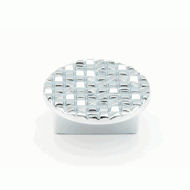 SCHAUB 2 Inch Mosaic Large Round Knob (Polished Chrome Finish)