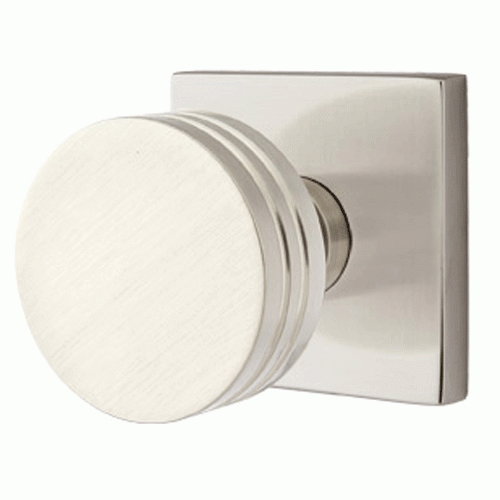 EMTEK Emtek Solid Brass Bern Door Knob Set Square Rosette (Many Finishes)