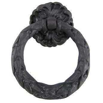 COPPER MOUNTAIN HARDWARE Solid Brass French Floral Drawer Ring Pull (Oil Rubbed Bronze)