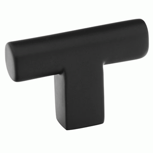 EMTEK 2 Inch Solid Brass Trail Knob (Flat Black Finish)