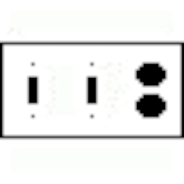 Bamboo Style Wall Plate (Rust Finish)