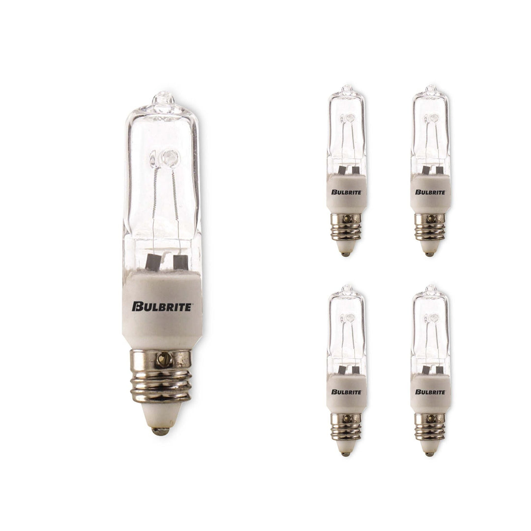 Bulbrite 75W T4 JD HALOGEN CLEAR E11 120V-5PK