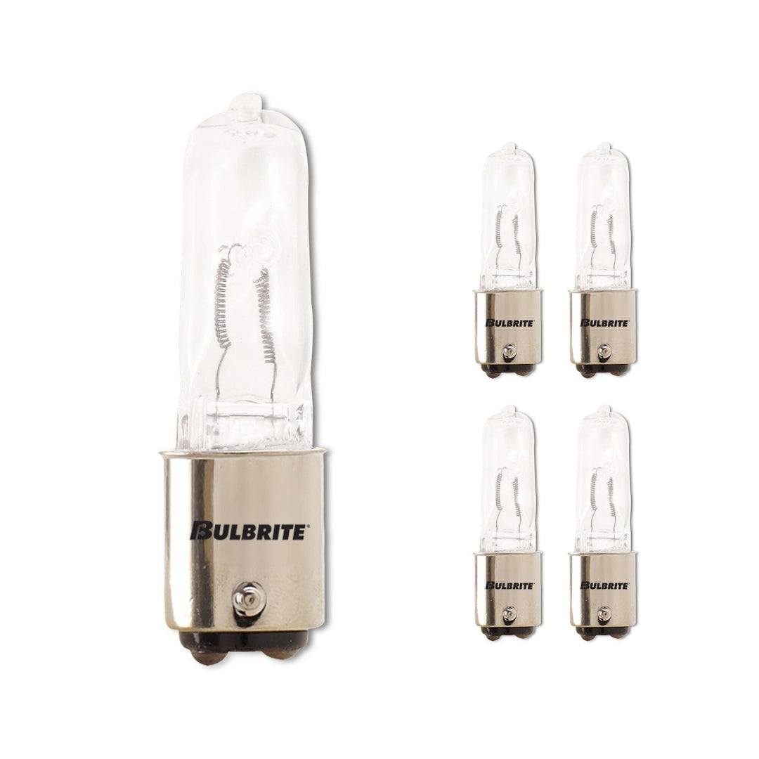 Bulbrite 100W T4 JD HALOGEN CLEAR DC 120V-5PK