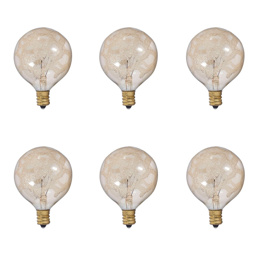 25W G16 Amber Marble E12 120V-6PK Bulbrite