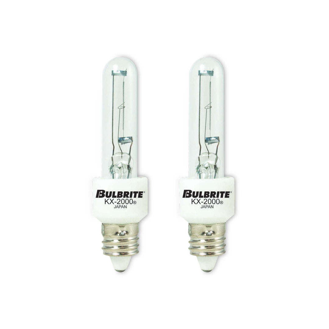 Bulbrite 60W T3 KX2000 CLEAR E11 120V-2PK