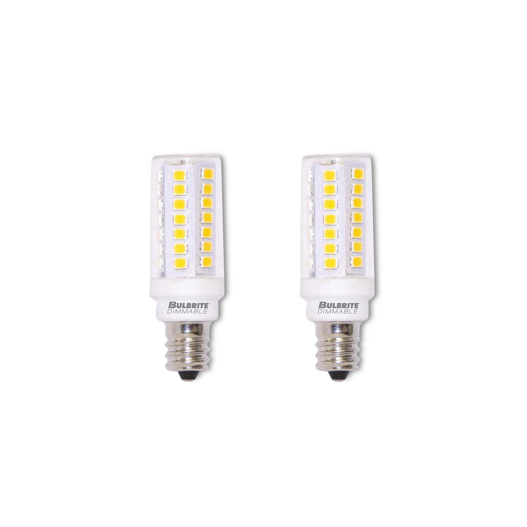 Bulbrite 5W LED E12 CLEAR 2700K DIMMABLE 120V-2PK