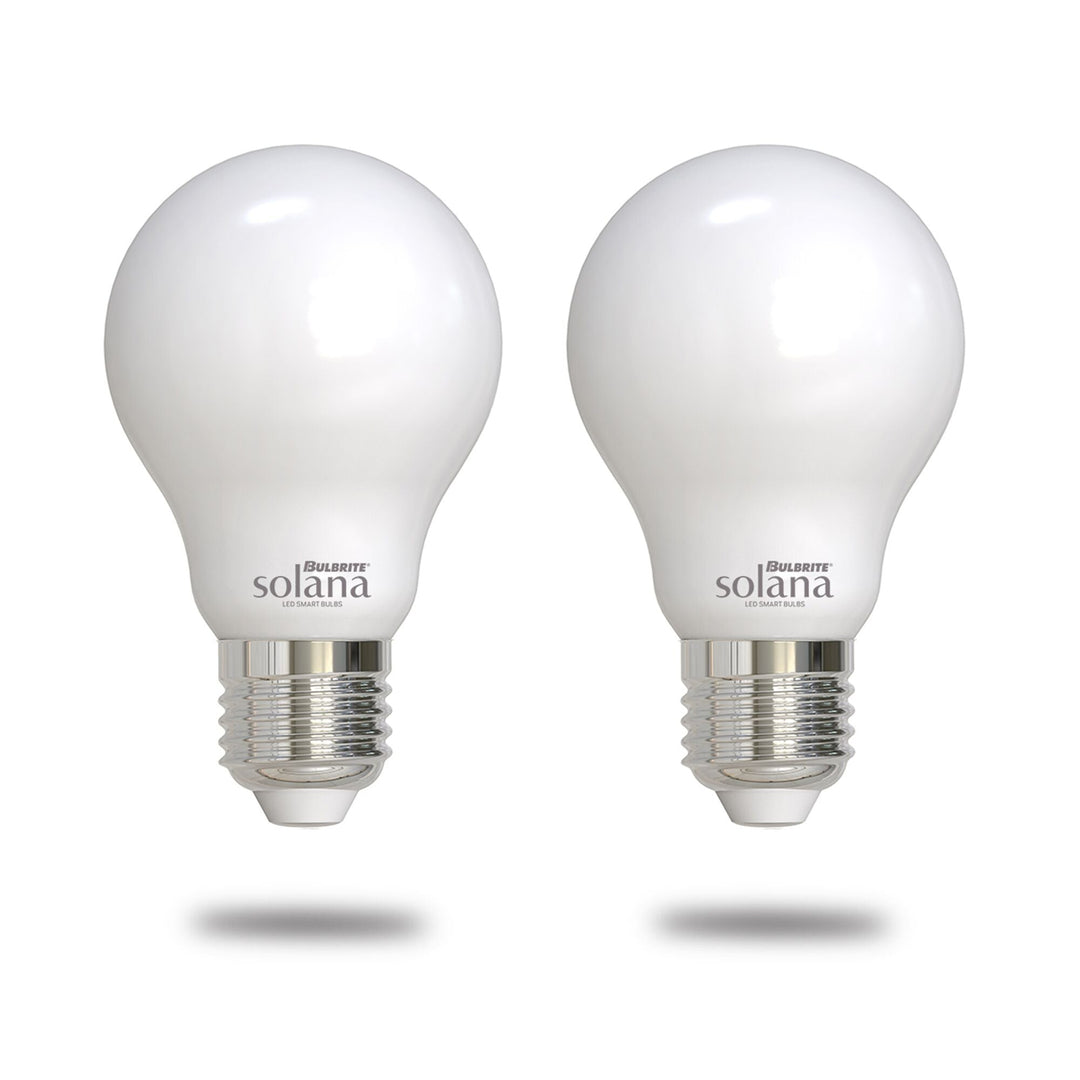 Bulbrite SMART LED WIFI BULB 5.5W A19 90CRI WHITE LIGHT MILKY 40W EQUIVALENT 2PK