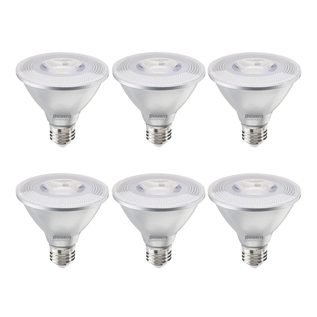 Bulbrite 10W LED PAR30 SHORT NECK 2700K 90CRI N.FLOOD WET DIMMABLE-6PK