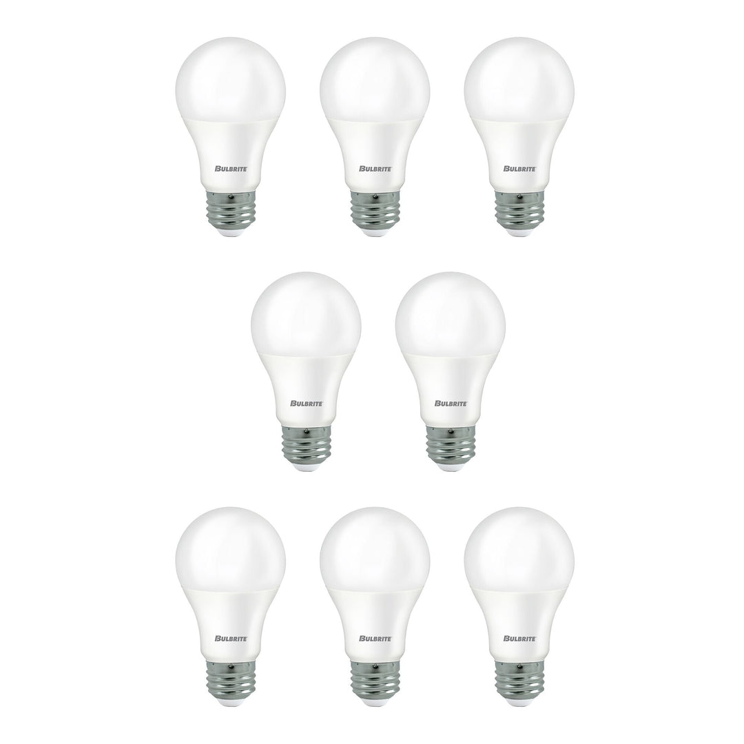 Bulbrite 9W LED A19 60W EQUIV BASICS NON-DIMMABLE 4000K E26 120V-8PK