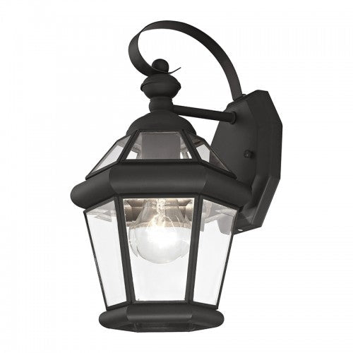 1 Light Black Outdoor Wall Lantern Livex