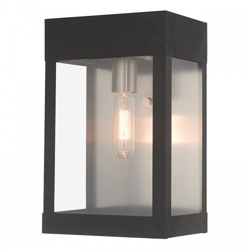 1 Light Black Outdoor Wall Lantern Livex