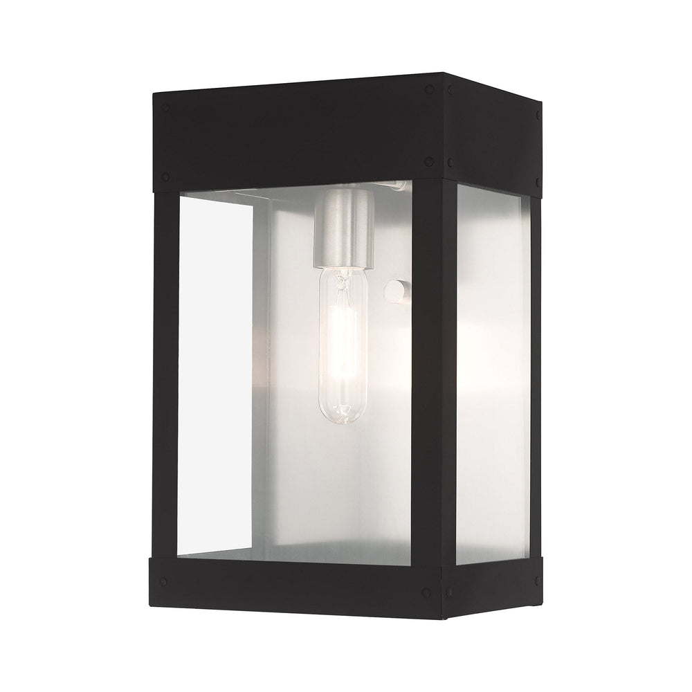 1 Light Black Outdoor Wall Lantern Livex