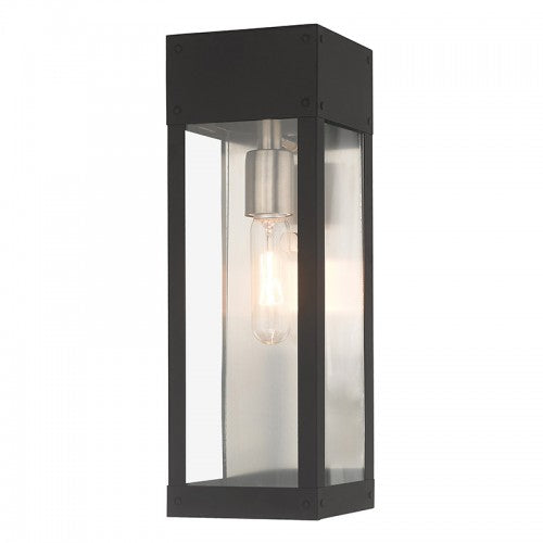 1 Light Black Outdoor Wall Lantern Livex