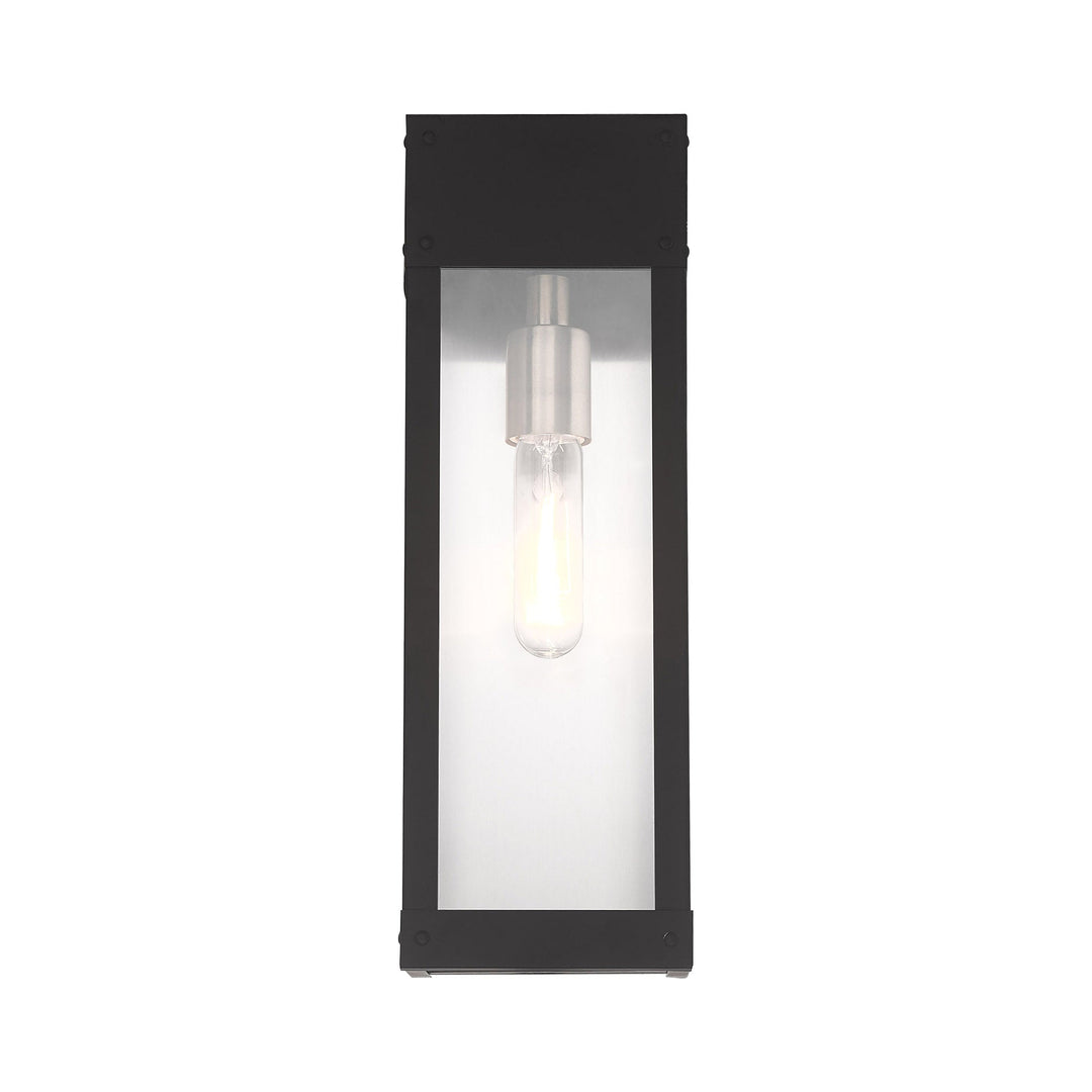 1 Light Black Outdoor Wall Lantern Livex