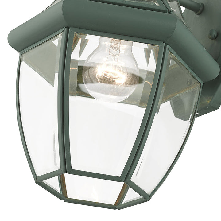 1 Light Verdigris Outdoor Wall Lantern Livex