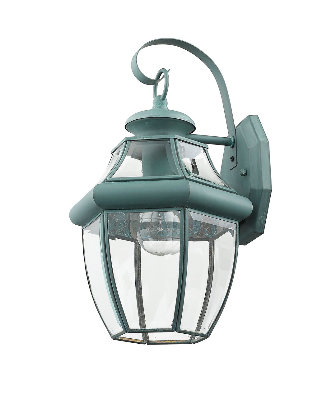 1 Light Verdigris Outdoor Wall Lantern Livex