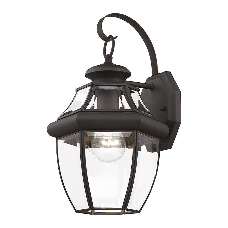 1 Light Bronze Outdoor Wall Lantern Livex