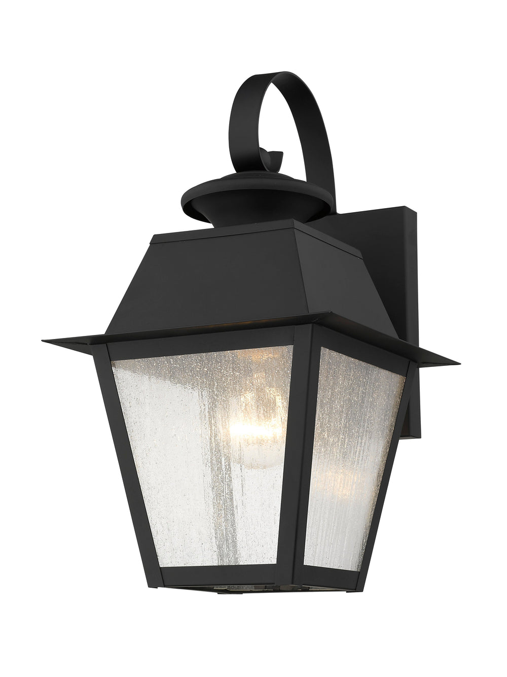 1 Light Black Outdoor Wall Lantern Livex