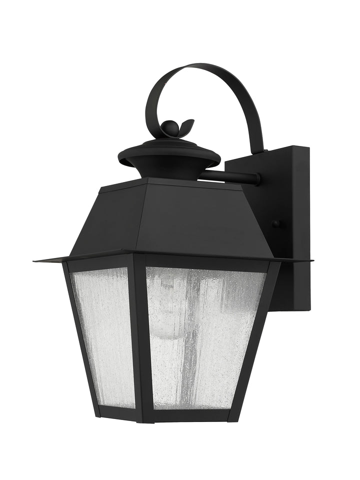 1 Light Black Outdoor Wall Lantern Livex