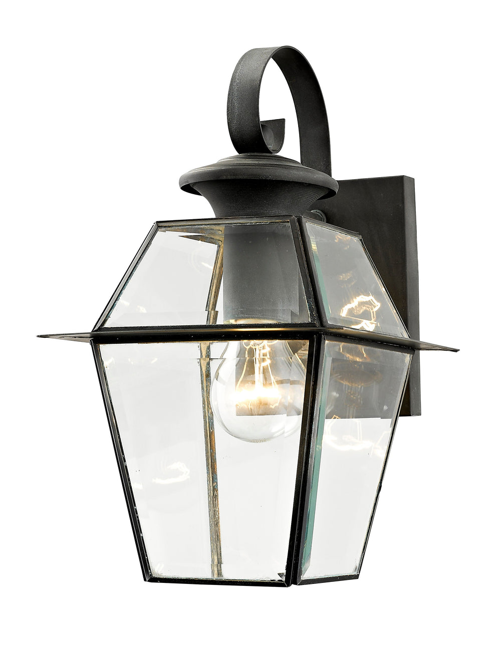 1 Light Charcoal Outdoor Wall Lantern Livex