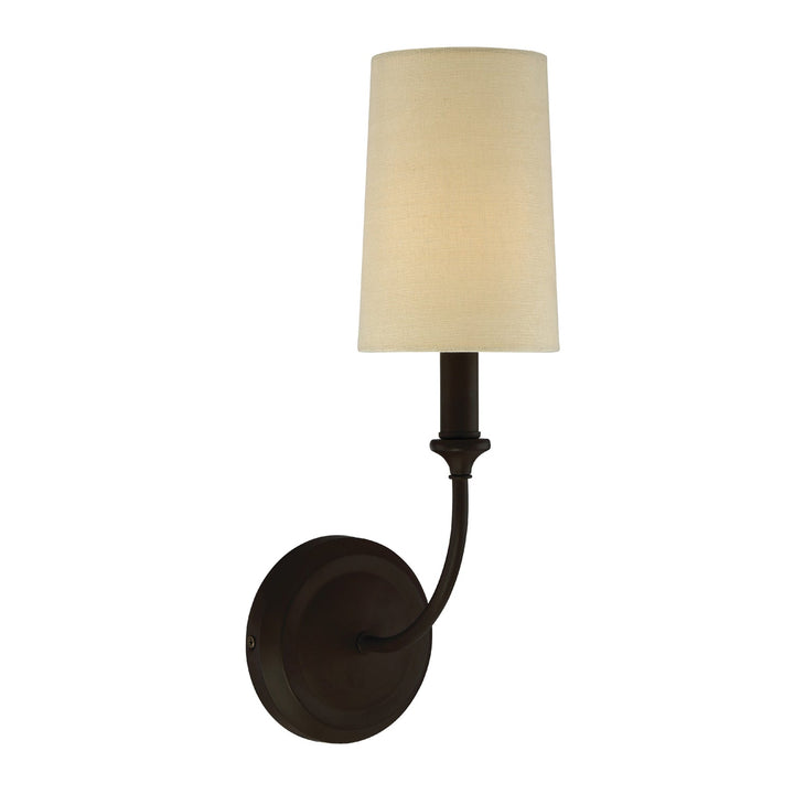 Libby Langdon Sylvan 1 Light Dark Bronze Sconce Crystorama