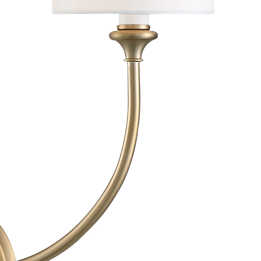 Libby Langdon Sylvan 2 Light Vibrant Gold Sconce Crystorama