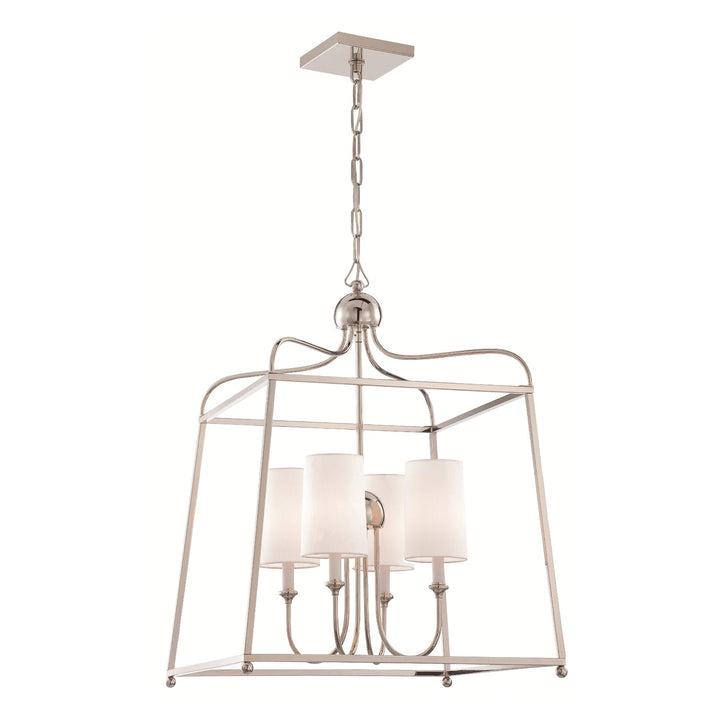 Libby Langdon Sylvan 4 Light Polished Nickel Chandelier Crystorama