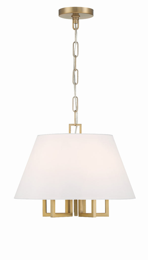 Libby Langdon Westwood 5 Light Vibrant Gold Pendant Crystorama