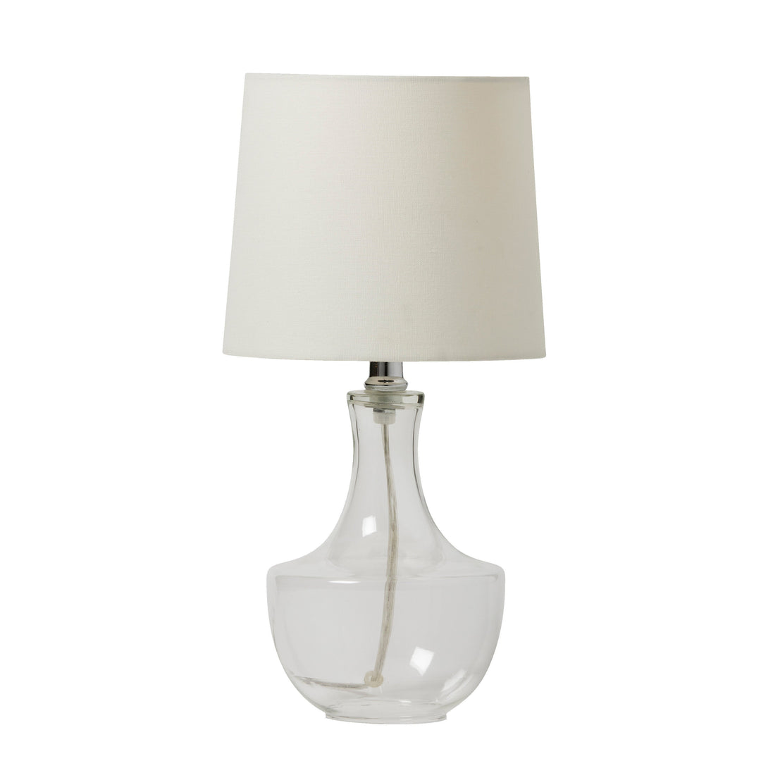 CRAFTMADE 1 Light Clear Glass Base Table Lamp