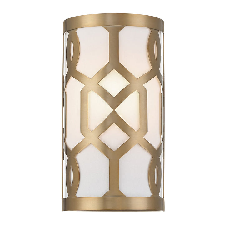 Libby Langdon Jennings 1 Light Aged Brass Sconce Crystorama