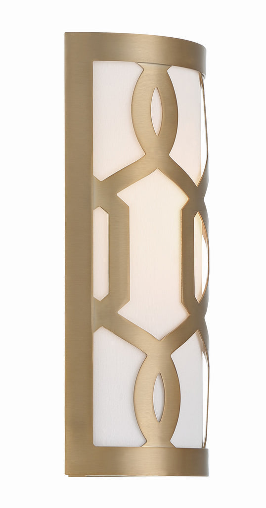 Libby Langdon Jennings 1 Light Aged Brass Sconce Crystorama