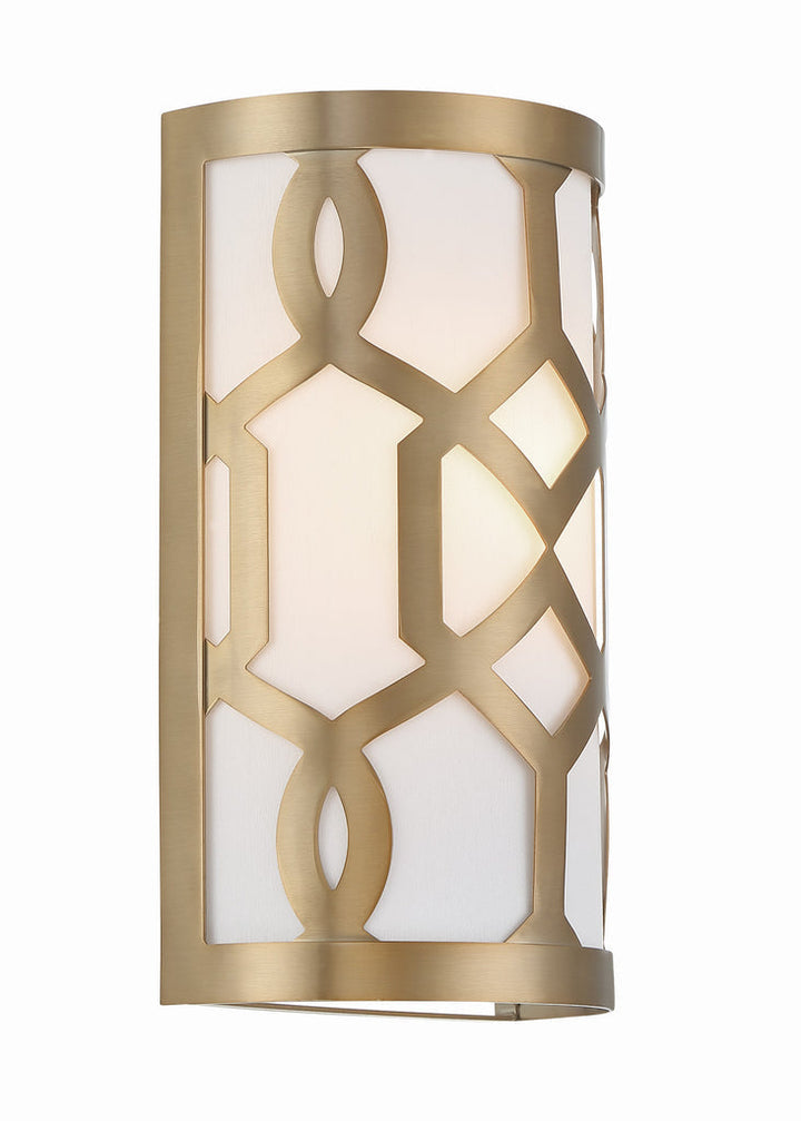 Libby Langdon Jennings 1 Light Aged Brass Sconce Crystorama