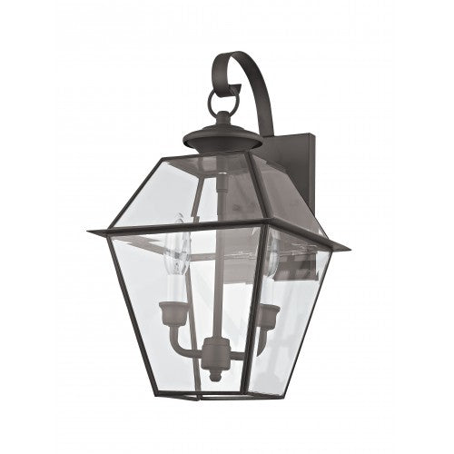 2 Light Bronze Outdoor Wall Lantern Livex