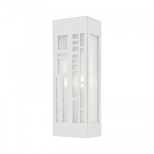 2 Light Brushed Nickel Outdoor ADA Sconce Livex