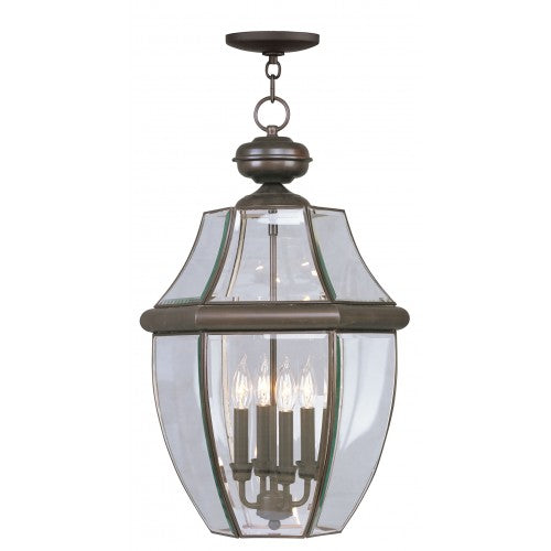 4 Light Bronze Outdoor Lantern Livex