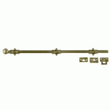 DELTANA 24 Inch Deltana Heavy Duty Surface Bolt (Antique Brass Finish)