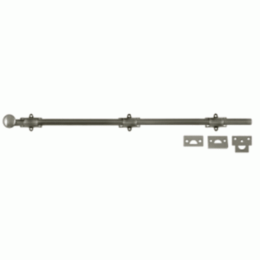 DELTANA 24 Inch Deltana Heavy Duty Surface Bolt (Antique Nickel Finish)