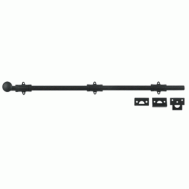 DELTANA 24 Inch Deltana Heavy Duty Surface Bolt (Flat Black Finish)