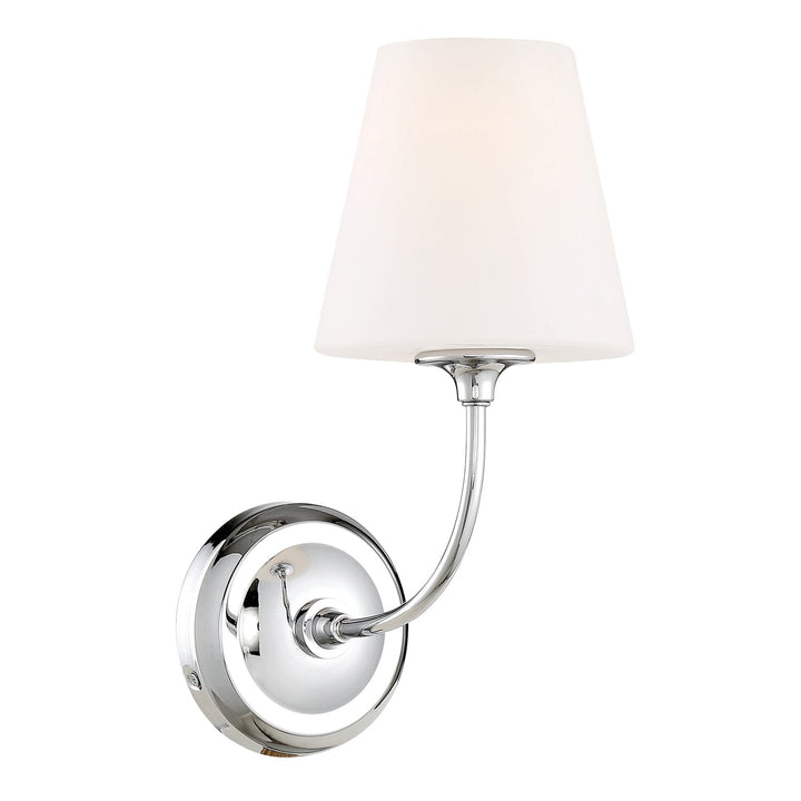 Libby Langdon Sylvan 1 Light Polished Chrome Sconce Crystorama