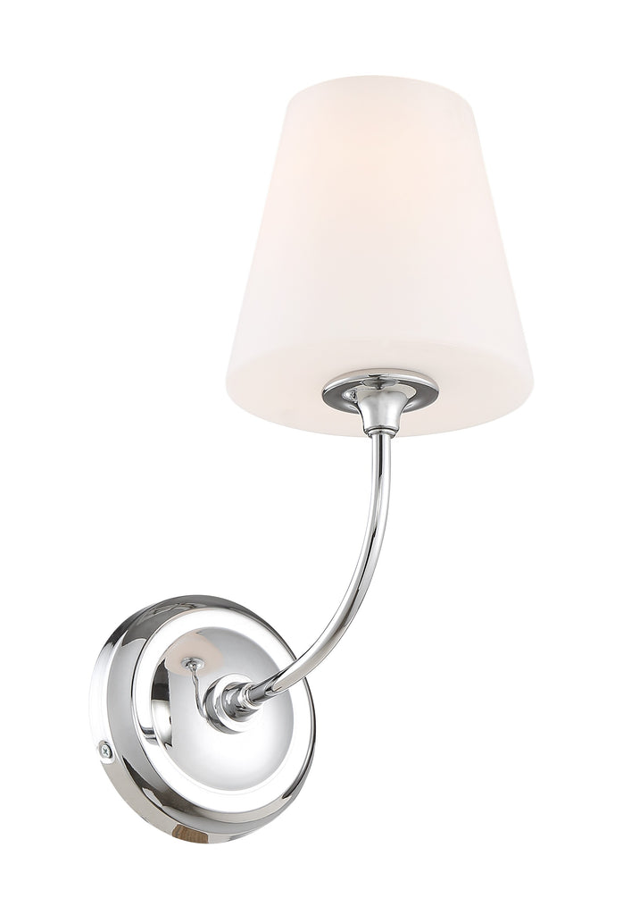 Libby Langdon Sylvan 1 Light Polished Chrome Sconce Crystorama