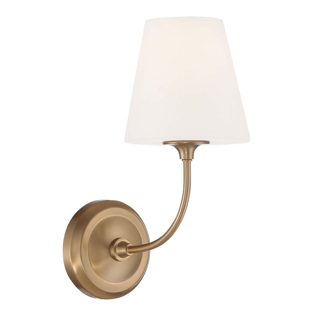 Libby Langdon Sylvan 1 Light Vibrant Gold Sconce Crystorama