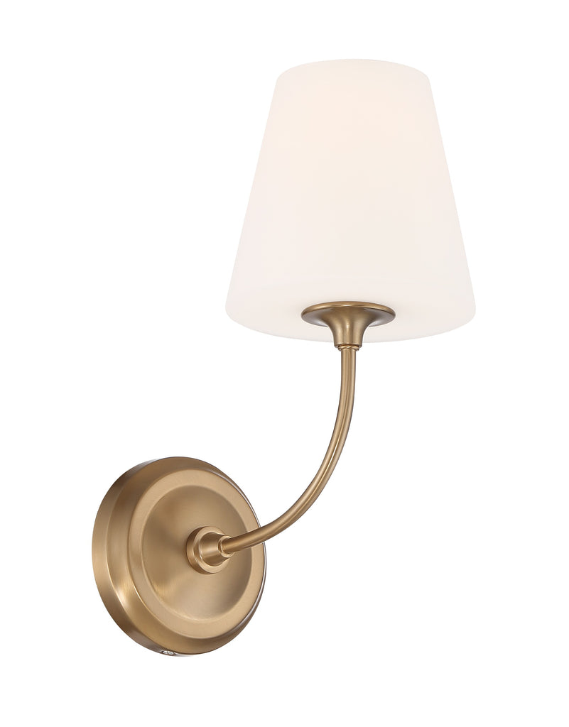 Libby Langdon Sylvan 1 Light Vibrant Gold Sconce Crystorama