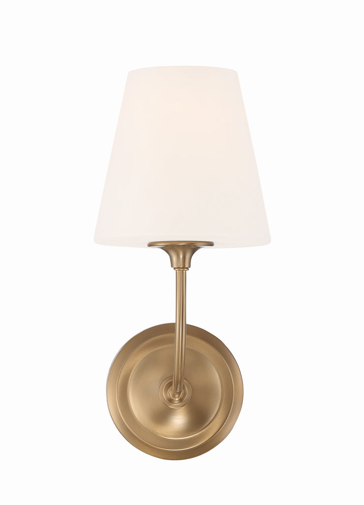 Libby Langdon Sylvan 1 Light Vibrant Gold Sconce Crystorama