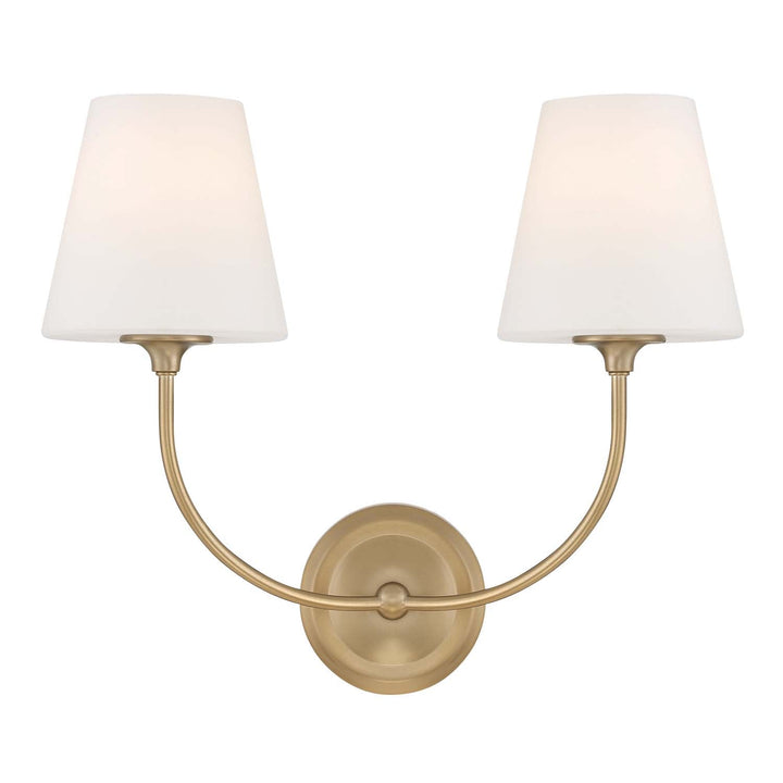 Crystorama Crystorama Libby Langdon Sylvan 2 Light Vibrant Gold Sconce